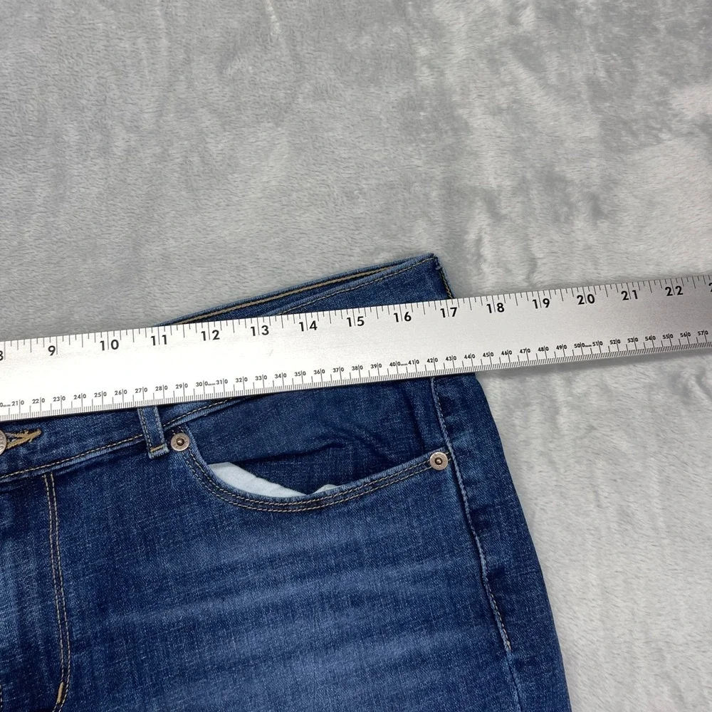 Levi's‎ Bermuda Shorts Mens 31 Blue Denim Regular Fit Red Tab Stretch Whiskered